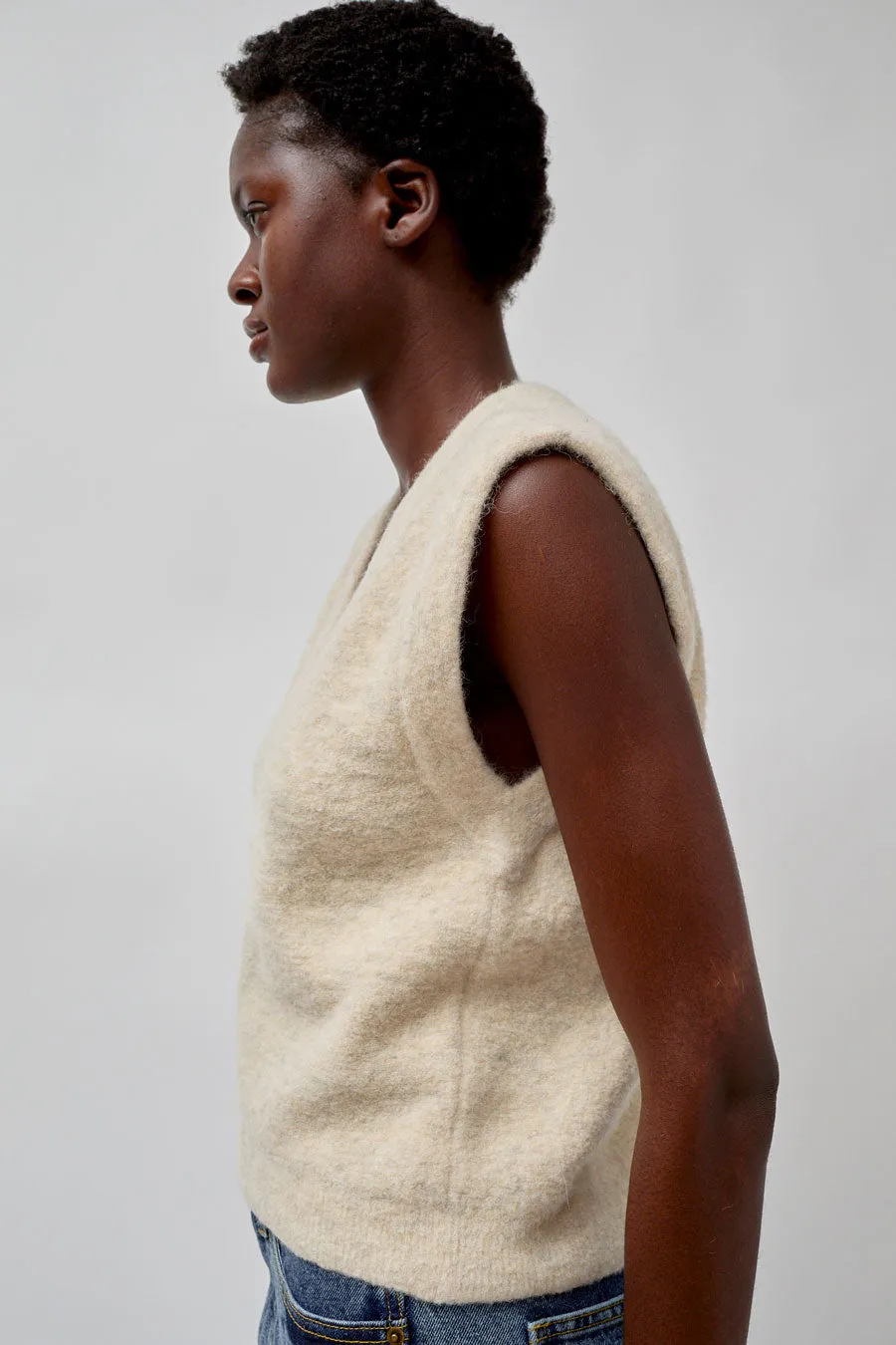 Lauren Manoogian Fleece Vest in Ecru sold by No. 6 product image thumbnail 2