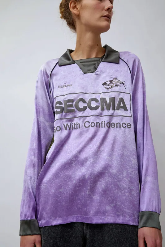 SERAPIS Football Top in Purple Rust made by No. 6
