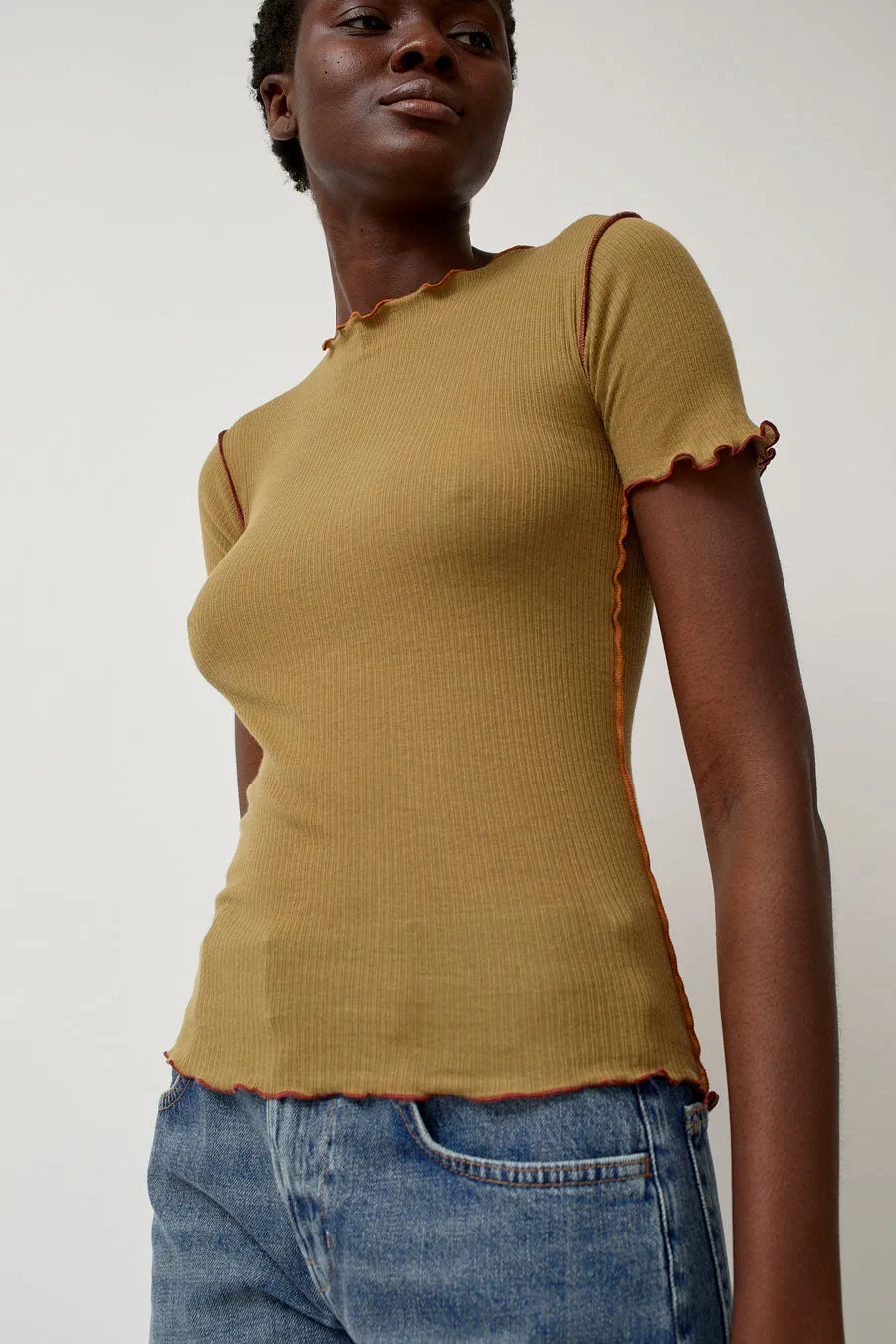Baserange Vein Tee in Jade Brown sold by No. 6 product image thumbnail 3