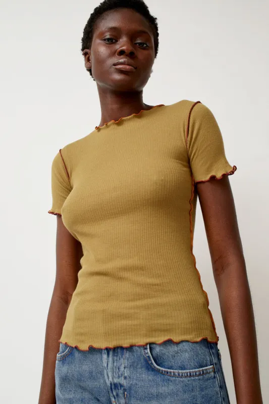 Baserange Vein Tee in Jade Brown sold by No. 6