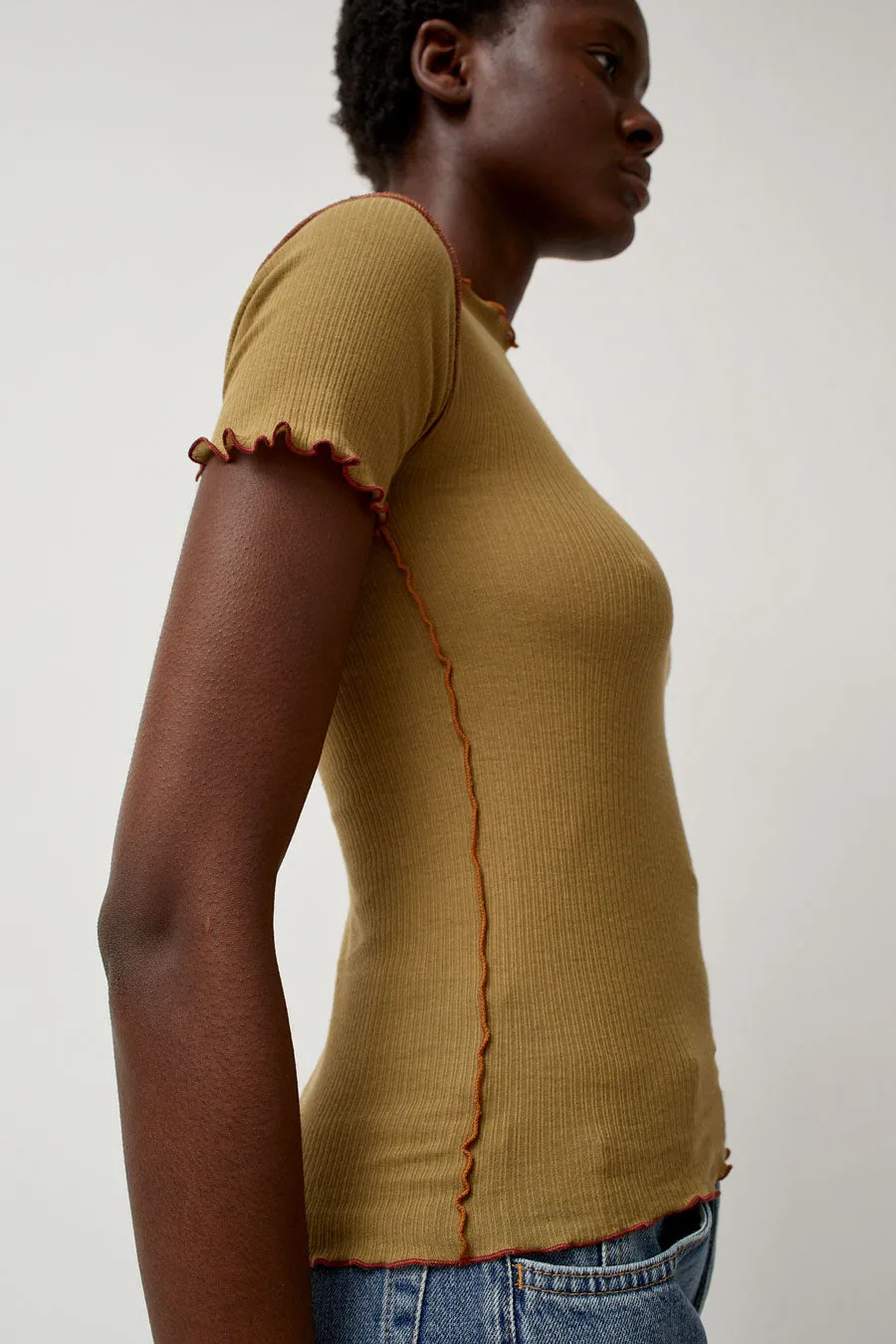 Baserange Vein Tee in Jade Brown sold by No. 6 product image thumbnail 2