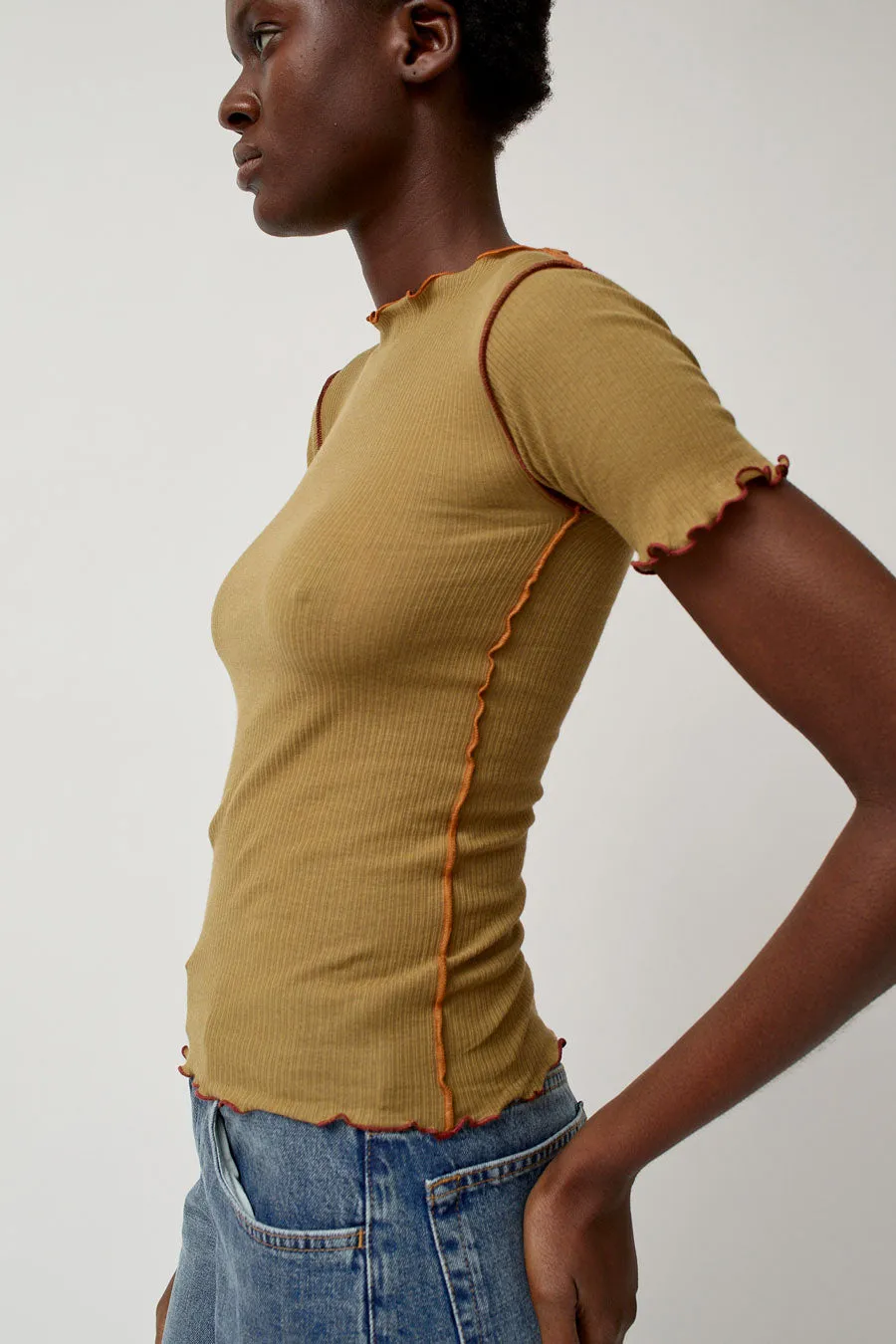 Baserange Vein Tee in Jade Brown sold by No. 6 product image thumbnail 5