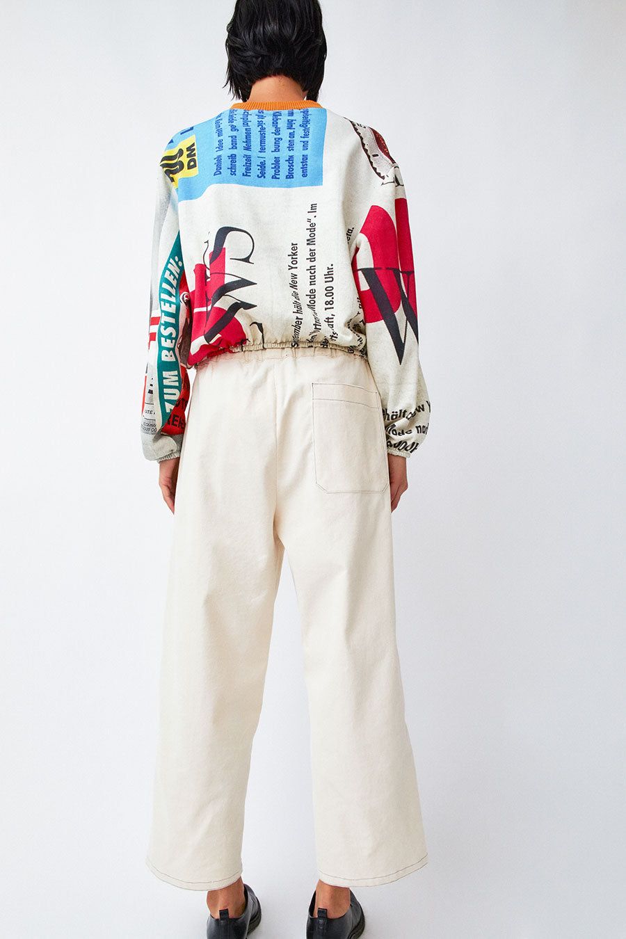 Vladimir Karaleev Kord Pant in Cream sold by No. 6 product image thumbnail 6