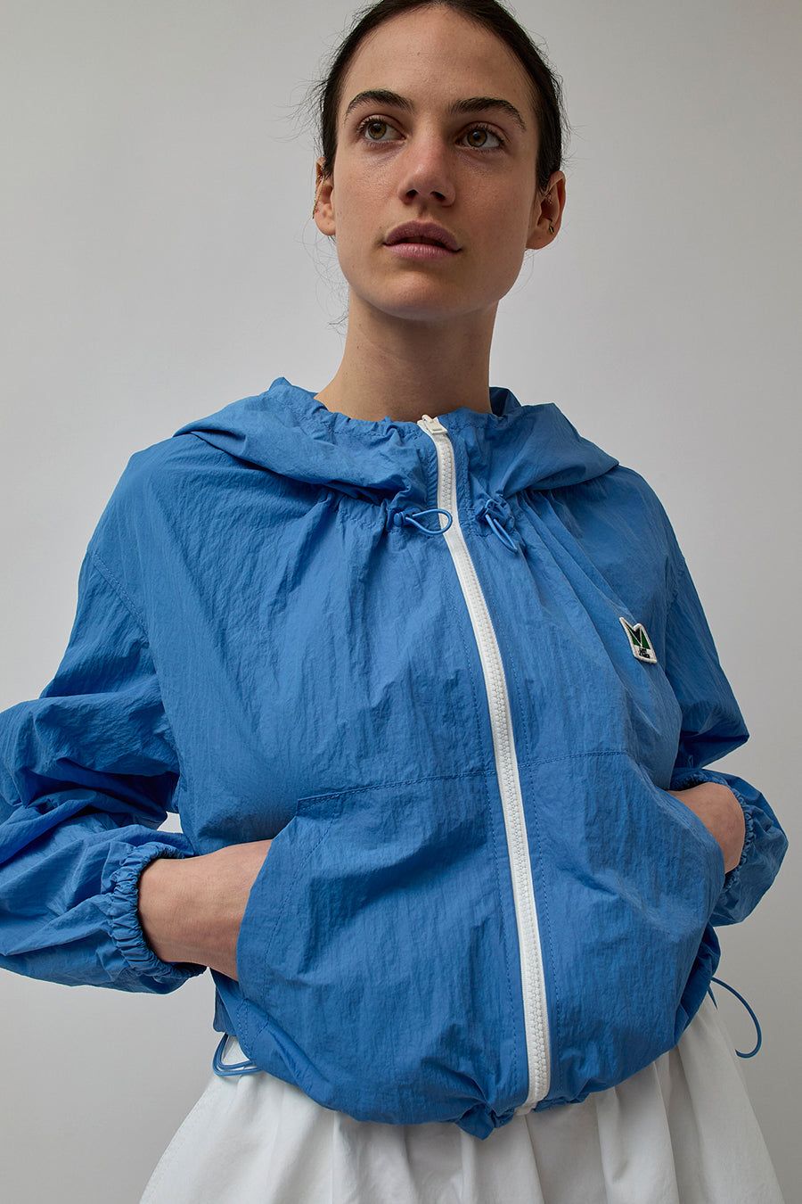 Lucky Marché Le Match Essential Light Hooded Short Jumper in Blue sold by No. 6 product image thumbnail 4