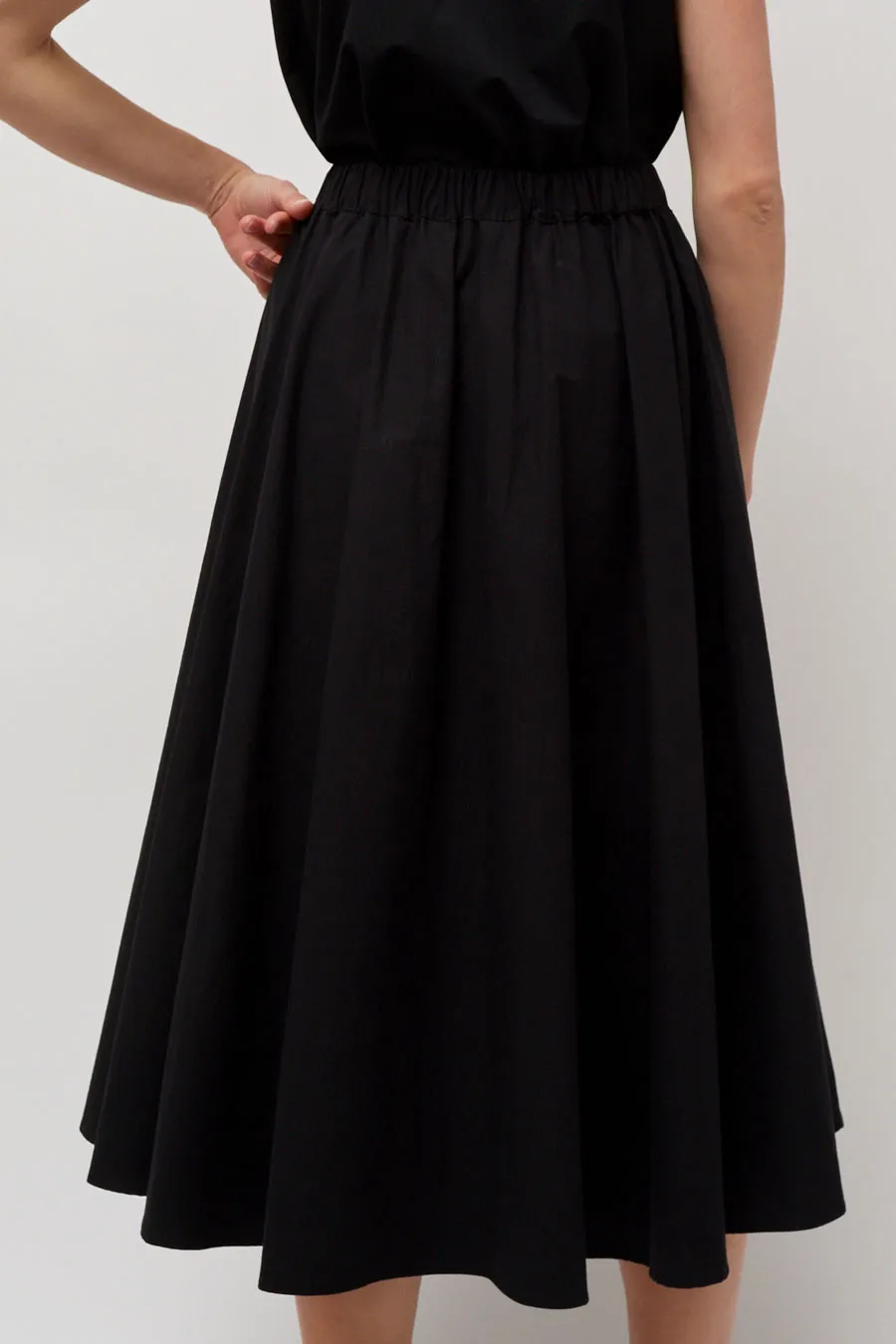 Modern Weaving Relaxed Circle Skirt in Black sold by No. 6 product image thumbnail 3