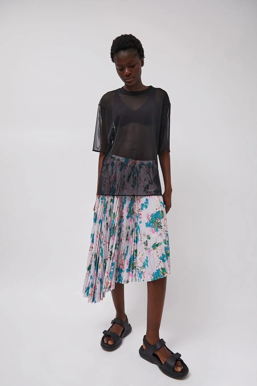 Marios Short Sleeve Mesh T-Shirt in Black sold by No. 6 product image thumbnail 5