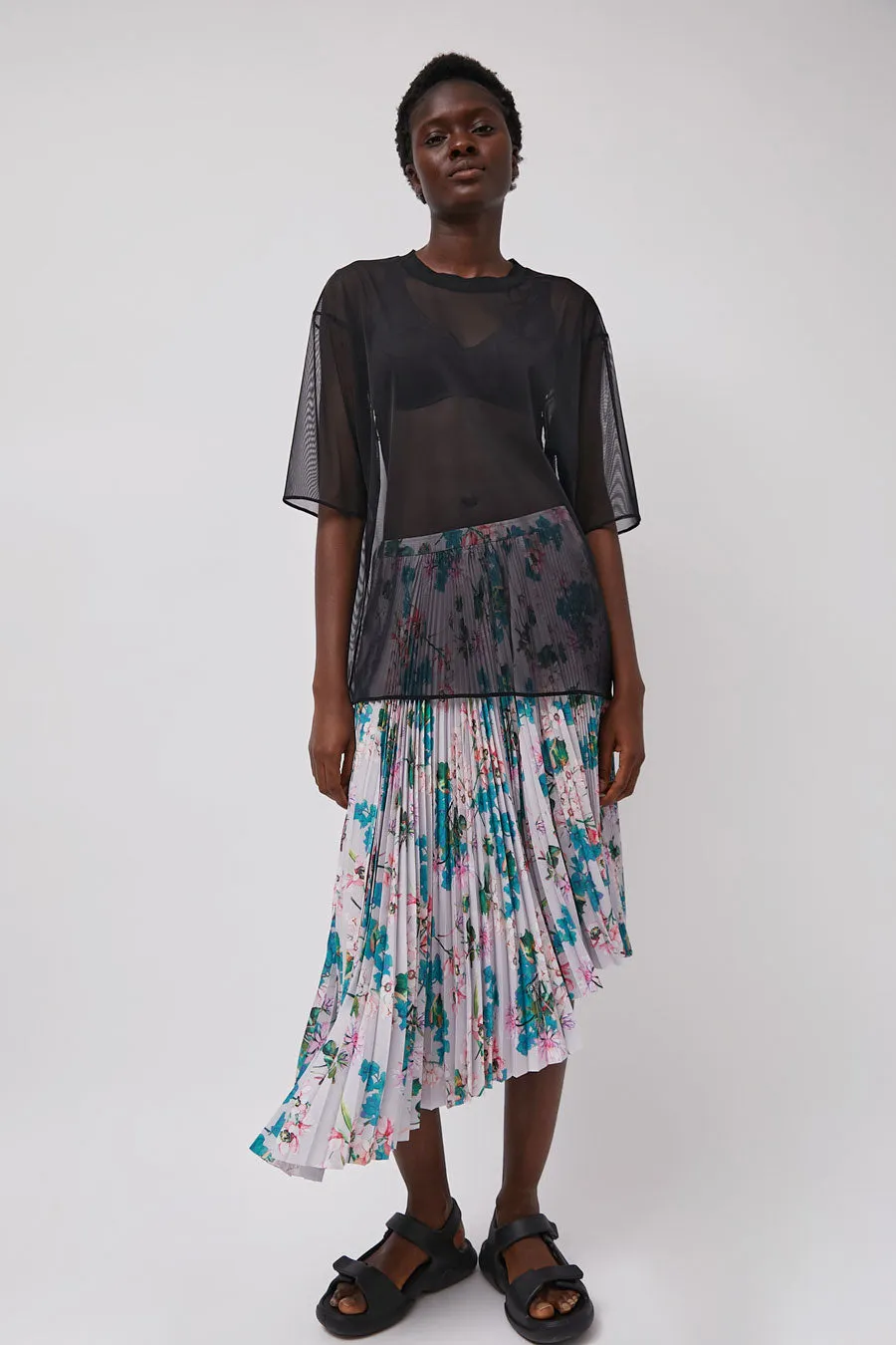 Marios Short Sleeve Mesh T-Shirt in Black sold by No. 6 product image thumbnail 4