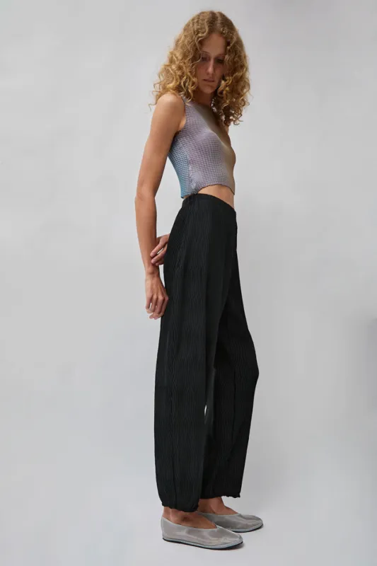 Nin Studio Open Pant in Black made by No. 6