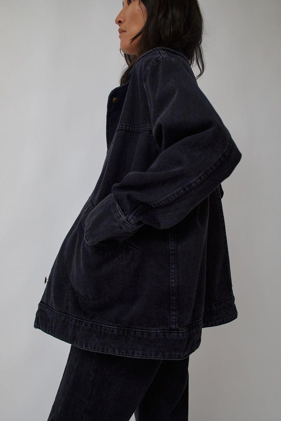 B Sides Stadium Jacket in Len Black sold by No. 6 product image thumbnail 4