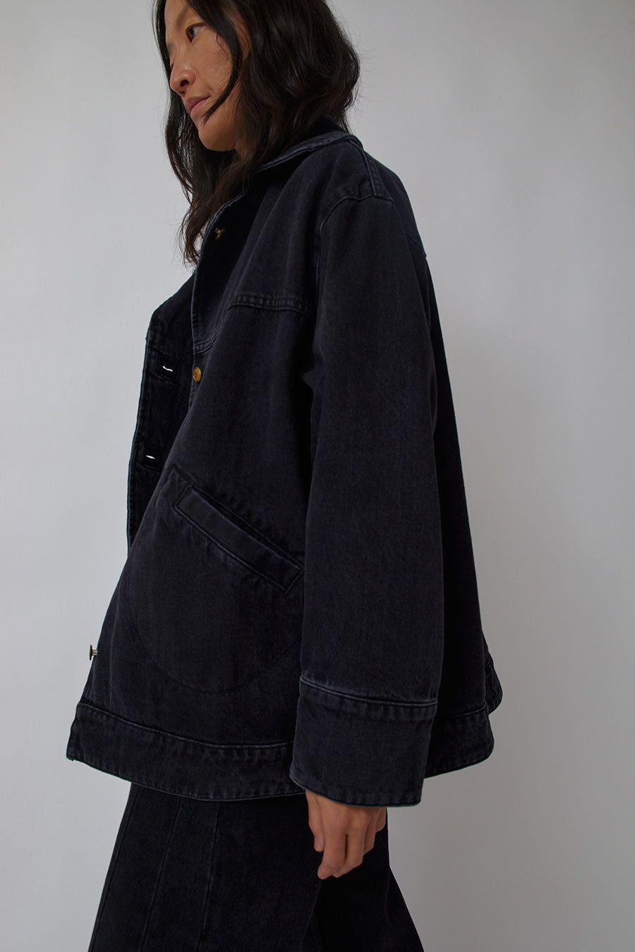 B Sides Stadium Jacket in Len Black sold by No. 6 product image thumbnail 5