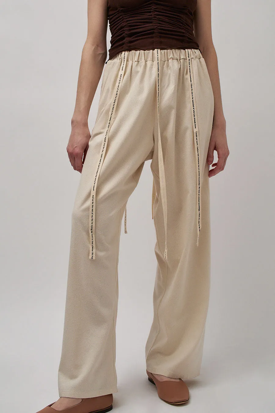 Baserange Cravat Pants in Undyed sold by No. 6