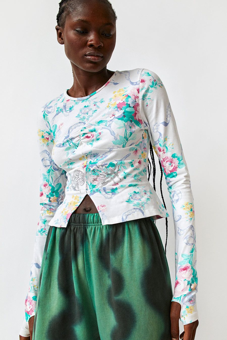 Collina Strada Long Sleeve Gina Tee in Laurel Ashleigh Floral sold by No. 6