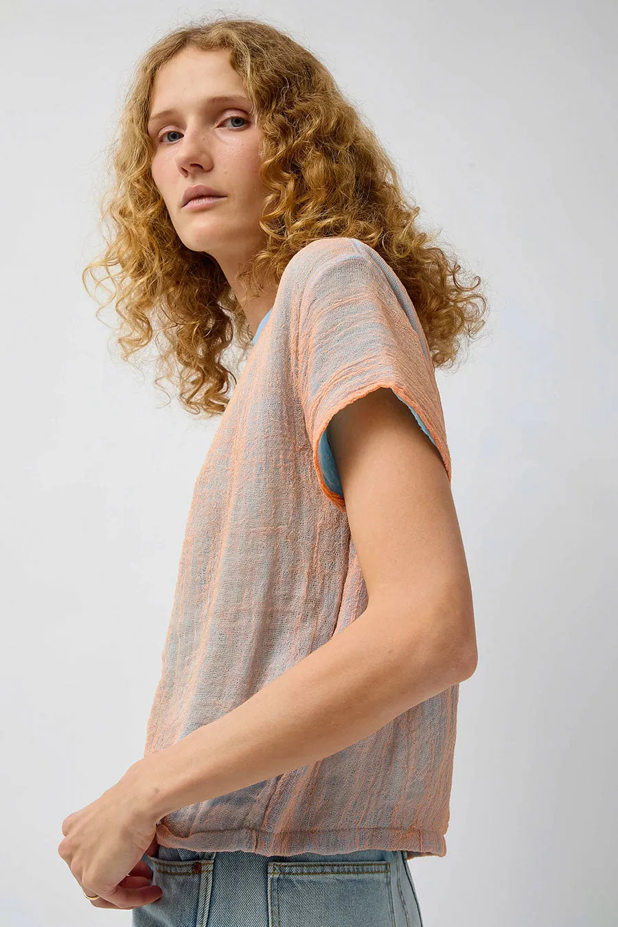 Halo Labels Gauze T-Shirt in Tear sold by No. 6 product image thumbnail 4