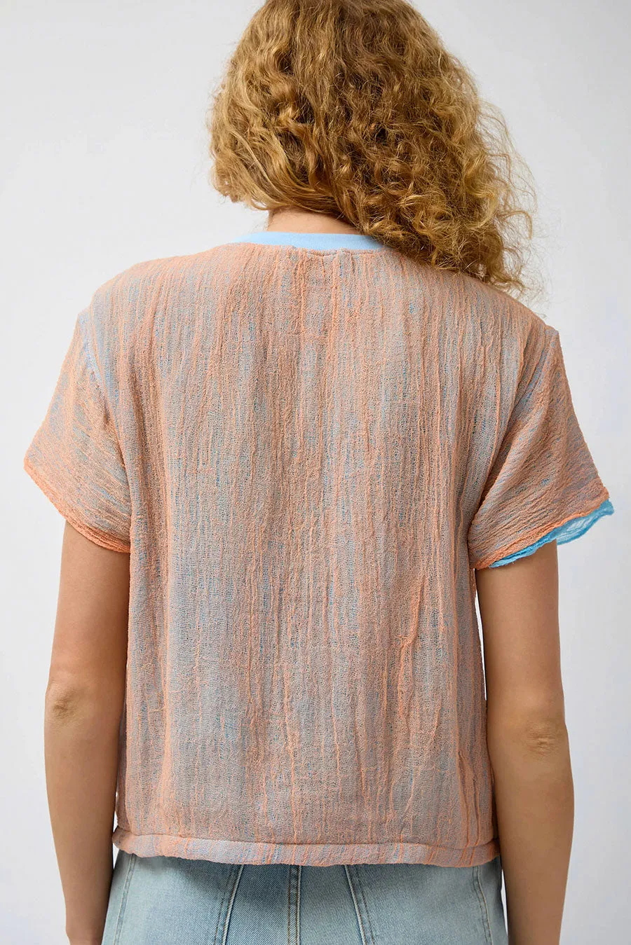 Halo Labels Gauze T-Shirt in Tear sold by No. 6 product image thumbnail 5