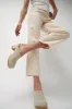 No.6 Old School Clog on High Heel in Chalk Suede sold by No. 6