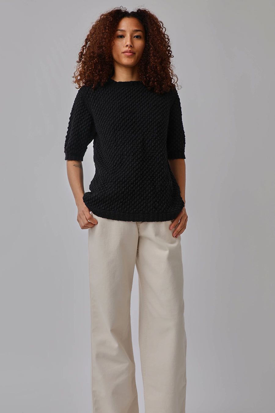 Lauren Manoogian Loops Crewneck in Black sold by No. 6 product image thumbnail 5