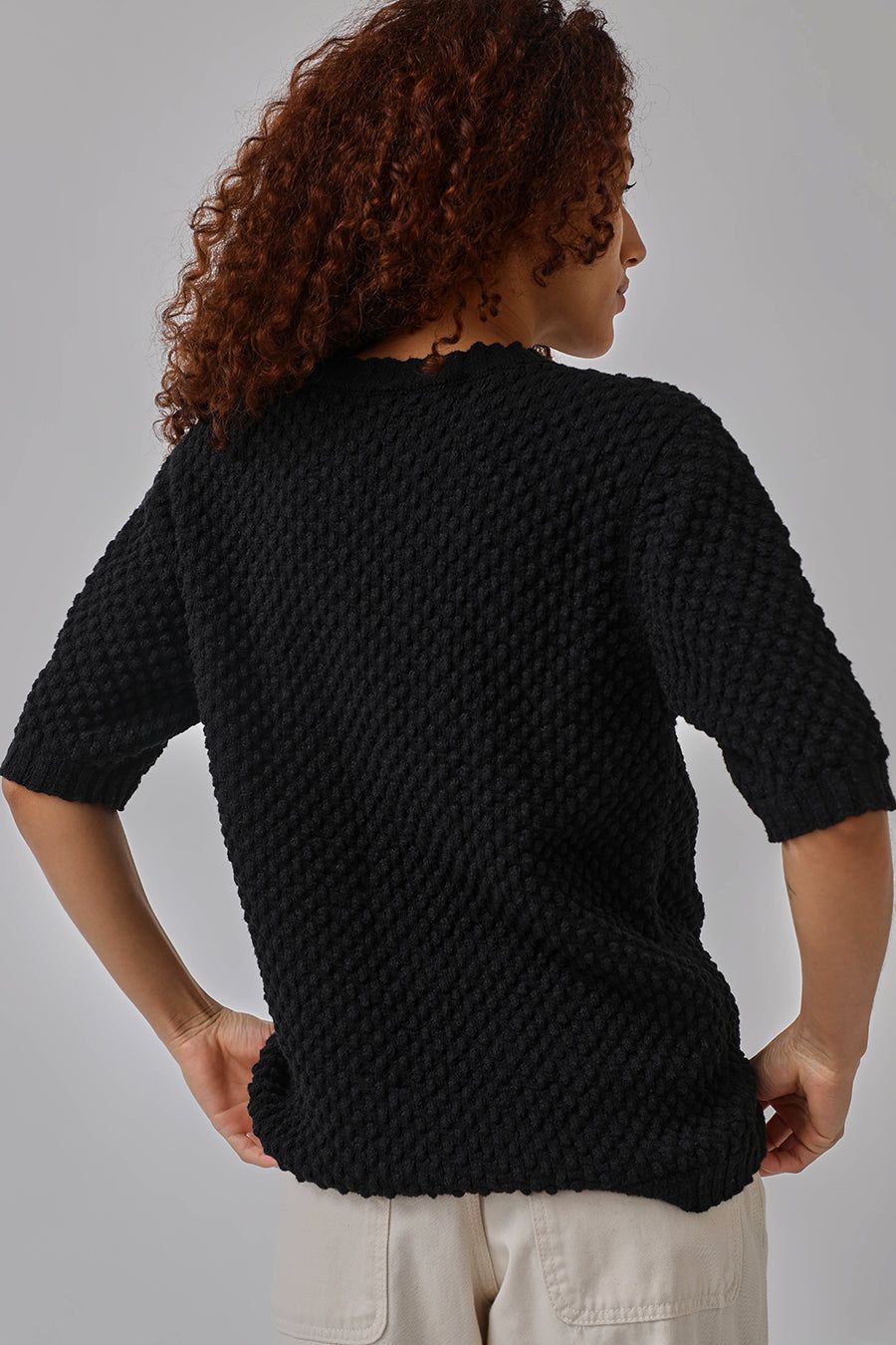 Lauren Manoogian Loops Crewneck in Black sold by No. 6 product image thumbnail 4