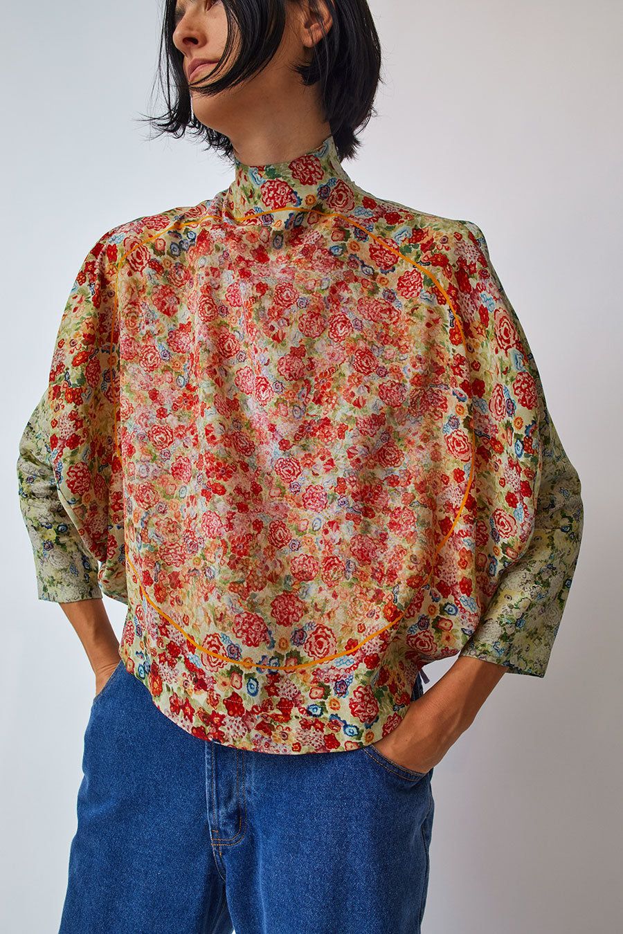 Anntian Circle Top in Bright Flowers sold by No. 6