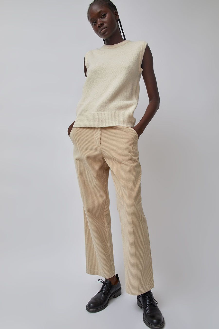 Mijeong Park Crew Neck Vest in Cream sold by No. 6 product image thumbnail 5