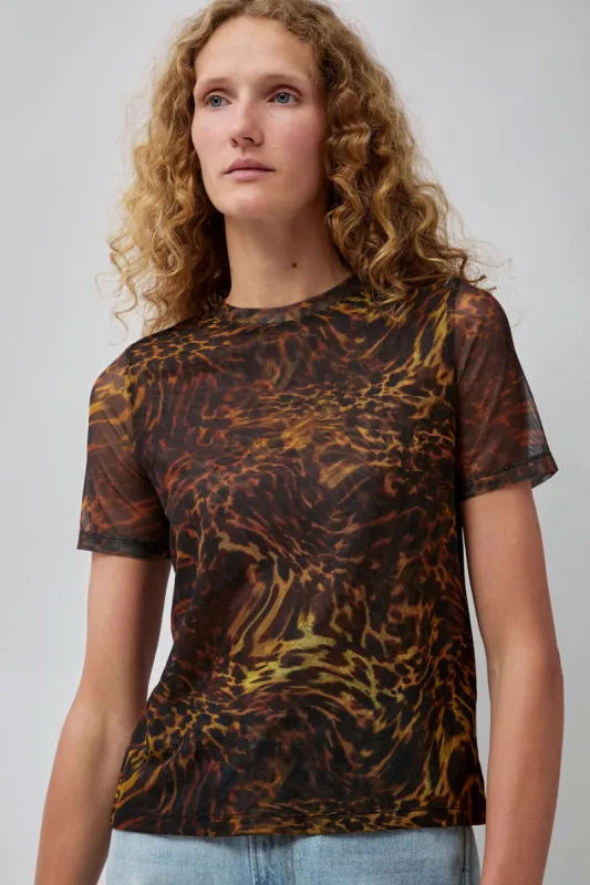 No.6 Carey Tee in Brown Animal sold by No. 6