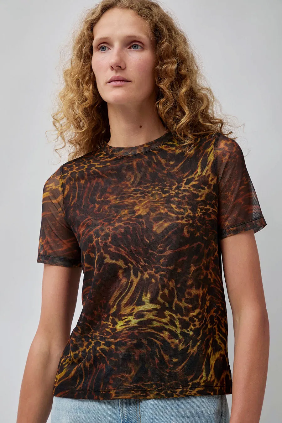 No.6 Carey Tee in Brown Animal sold by No. 6