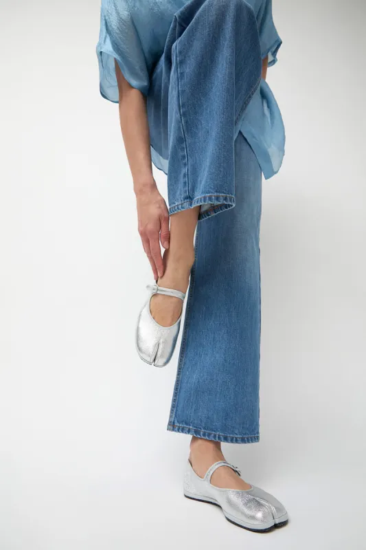 Drogheria Crivellini Fu-Tabi Mary Jane in Laminated Silver sold by No. 6