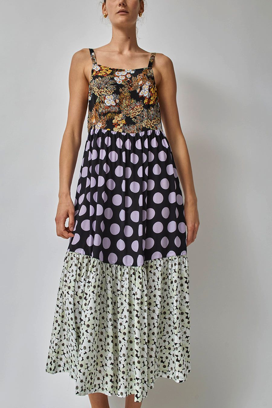 No.6 Eden Dress in Black Floral Lilac Combo sold by No. 6 product image thumbnail 5