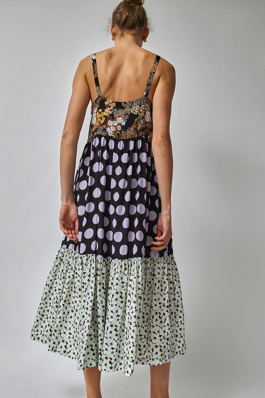 No.6 Eden Dress in Black Floral Lilac Combo sold by No. 6 product image thumbnail 4