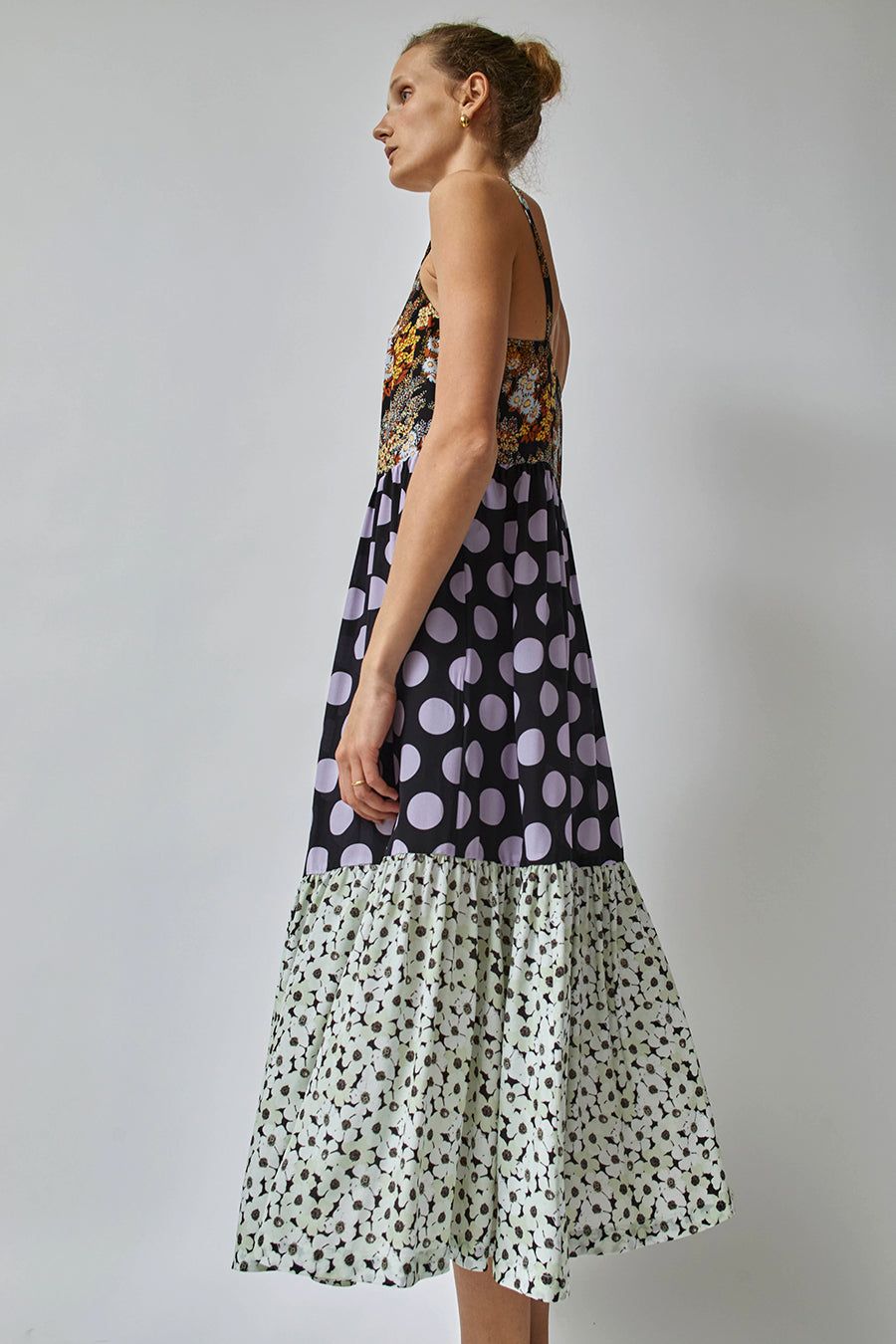 No.6 Eden Dress in Black Floral Lilac Combo sold by No. 6 product image thumbnail 2