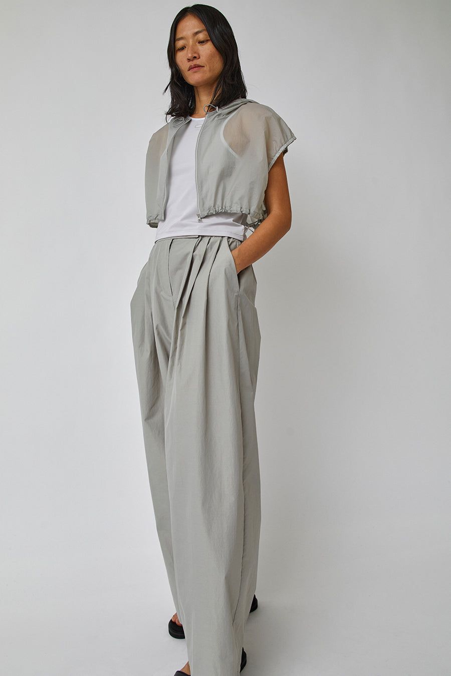 Amomento String Hooded Top in Grey sold by No. 6 product image thumbnail 2