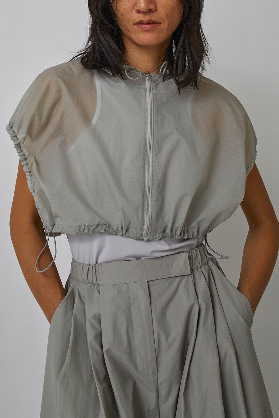 Amomento String Hooded Top in Grey sold by No. 6 product image thumbnail 6