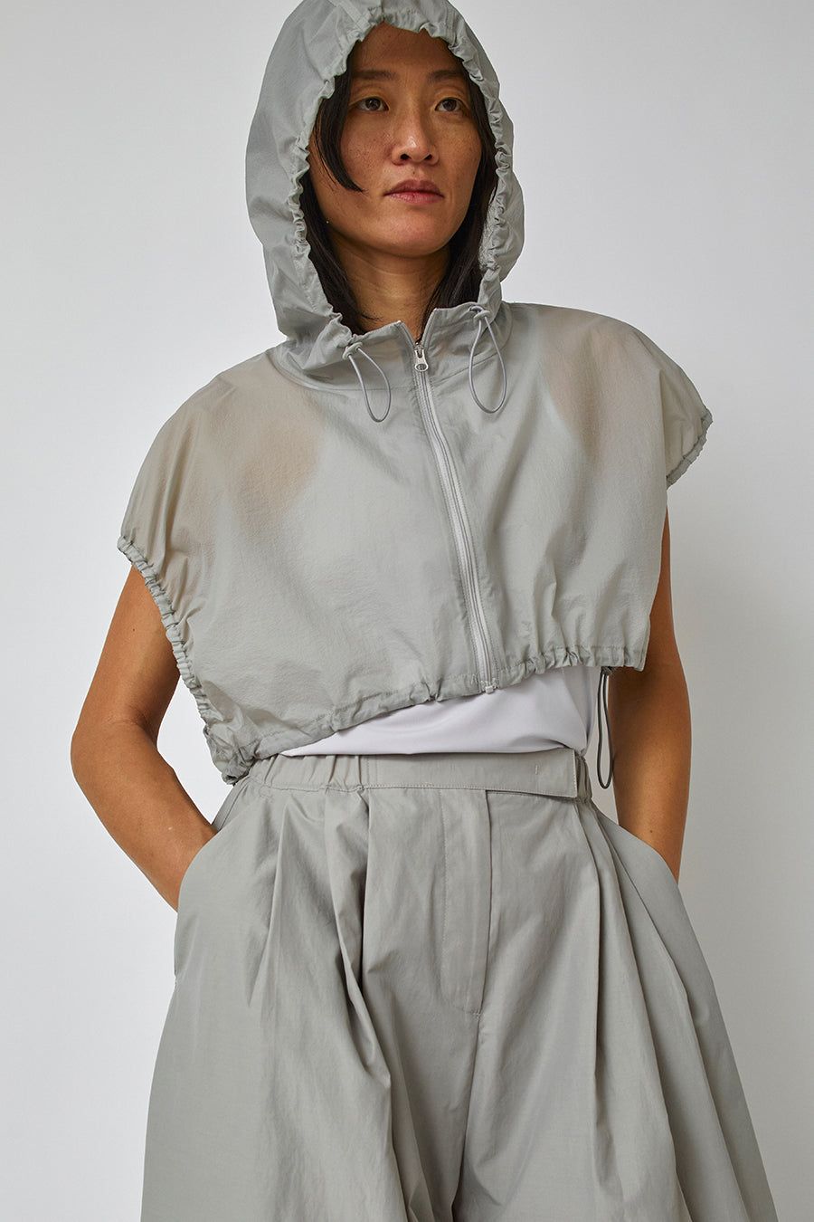Amomento String Hooded Top in Grey sold by No. 6 product image thumbnail 5
