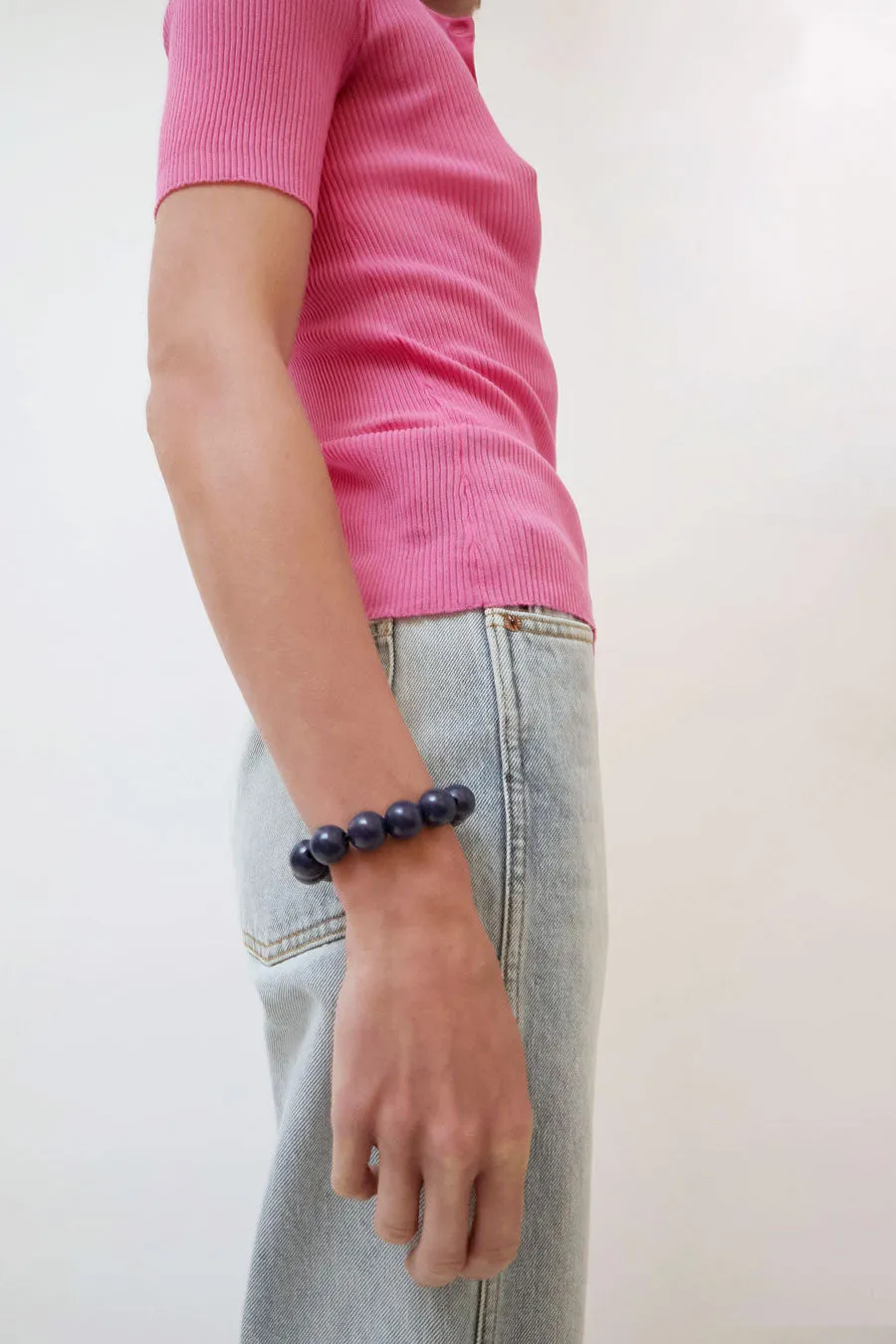 Ina Seifart Big Perlen Bracelet in Blueberry sold by No. 6