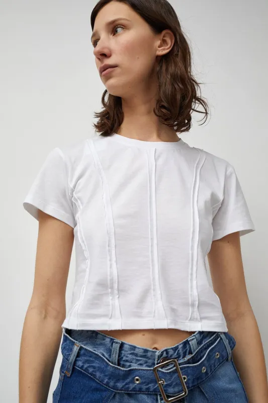 Façon Jacmin Tanya Corset T-Shirt in White made by No. 6