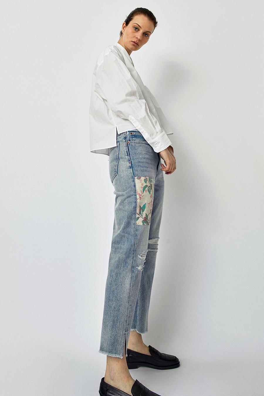 B Sides Stowe Jean in Allen Light Vintage and Floral Patchwork sold by No. 6 product image thumbnail 5