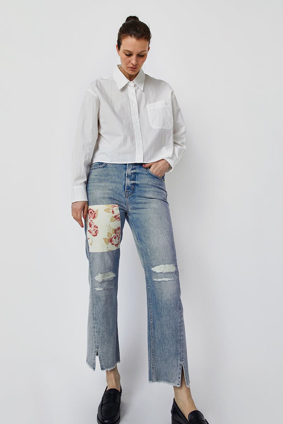 B Sides Stowe Jean in Allen Light Vintage and Floral Patchwork sold by No. 6 product image thumbnail 2