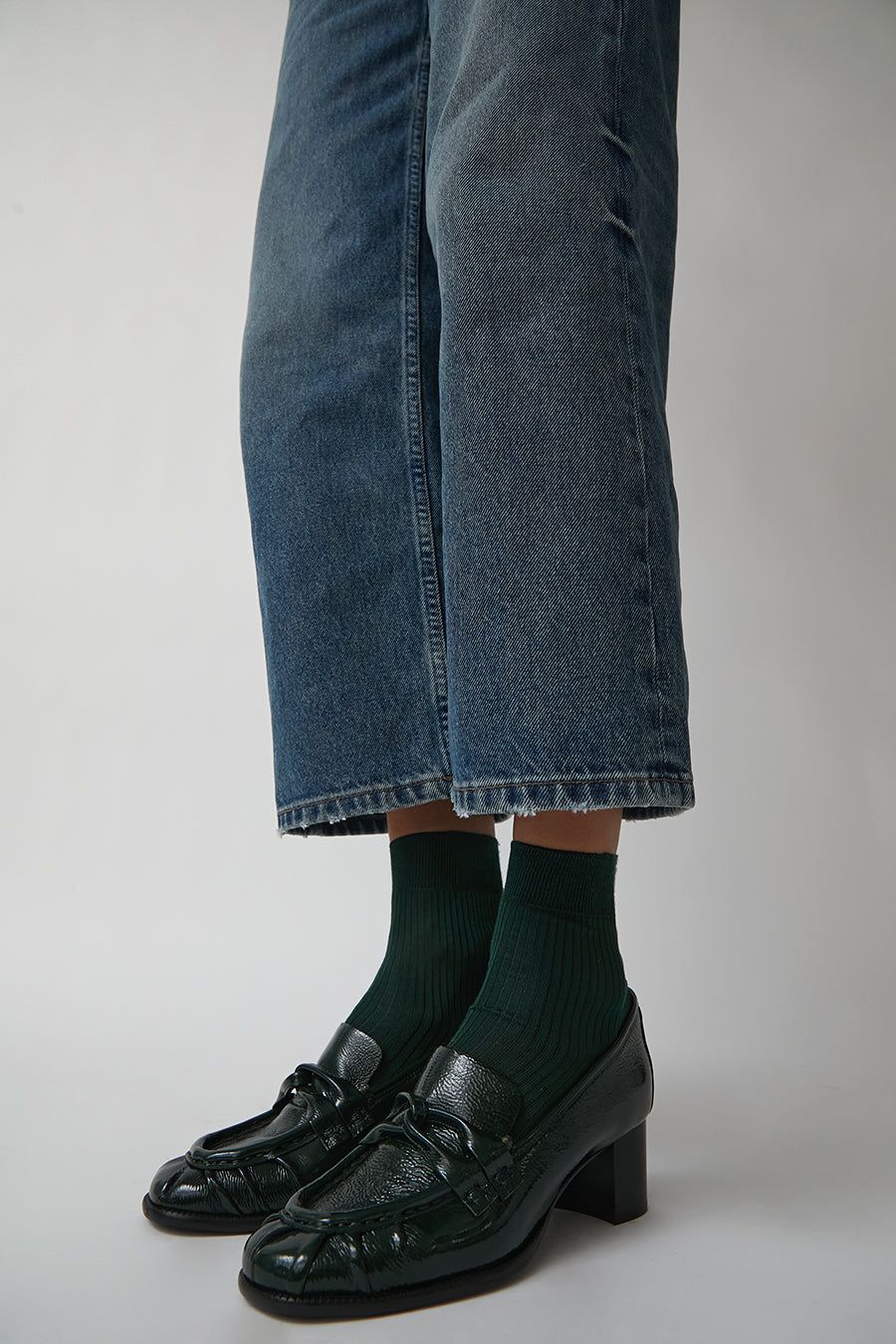 Maria La Rosa Ribbed Ankle Socks in Cipresso sold by No. 6 product image thumbnail 4