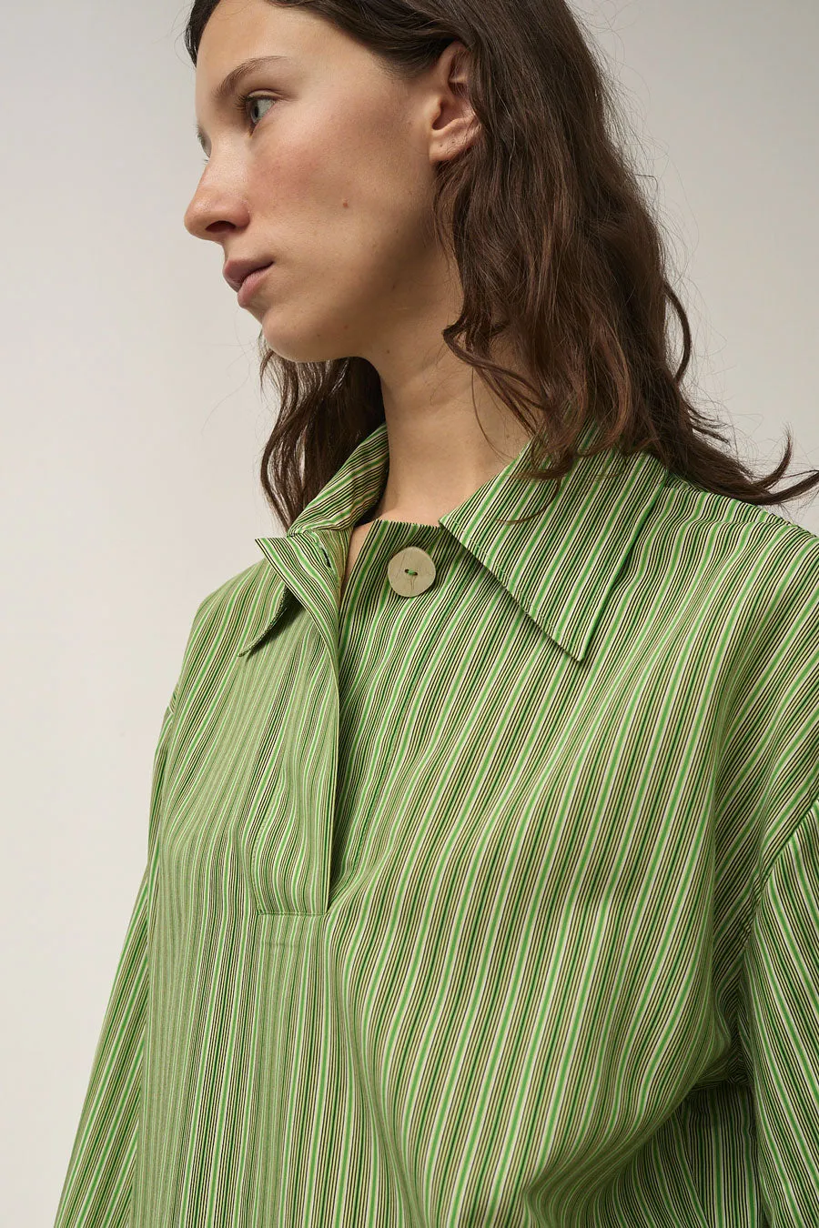 Rodebjer Sunshine Stripe Top in Green sold by No. 6 product image thumbnail 2