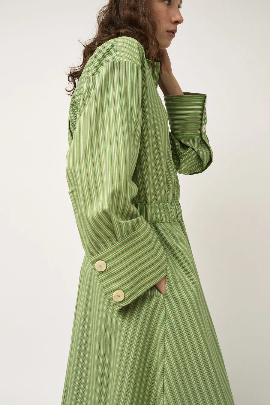 Rodebjer Sunshine Stripe Top in Green sold by No. 6 product image thumbnail 3