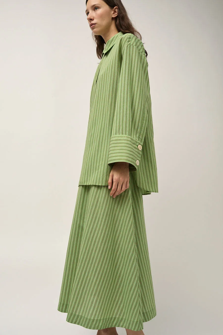 Rodebjer Sunshine Stripe Top in Green sold by No. 6 product image thumbnail 5