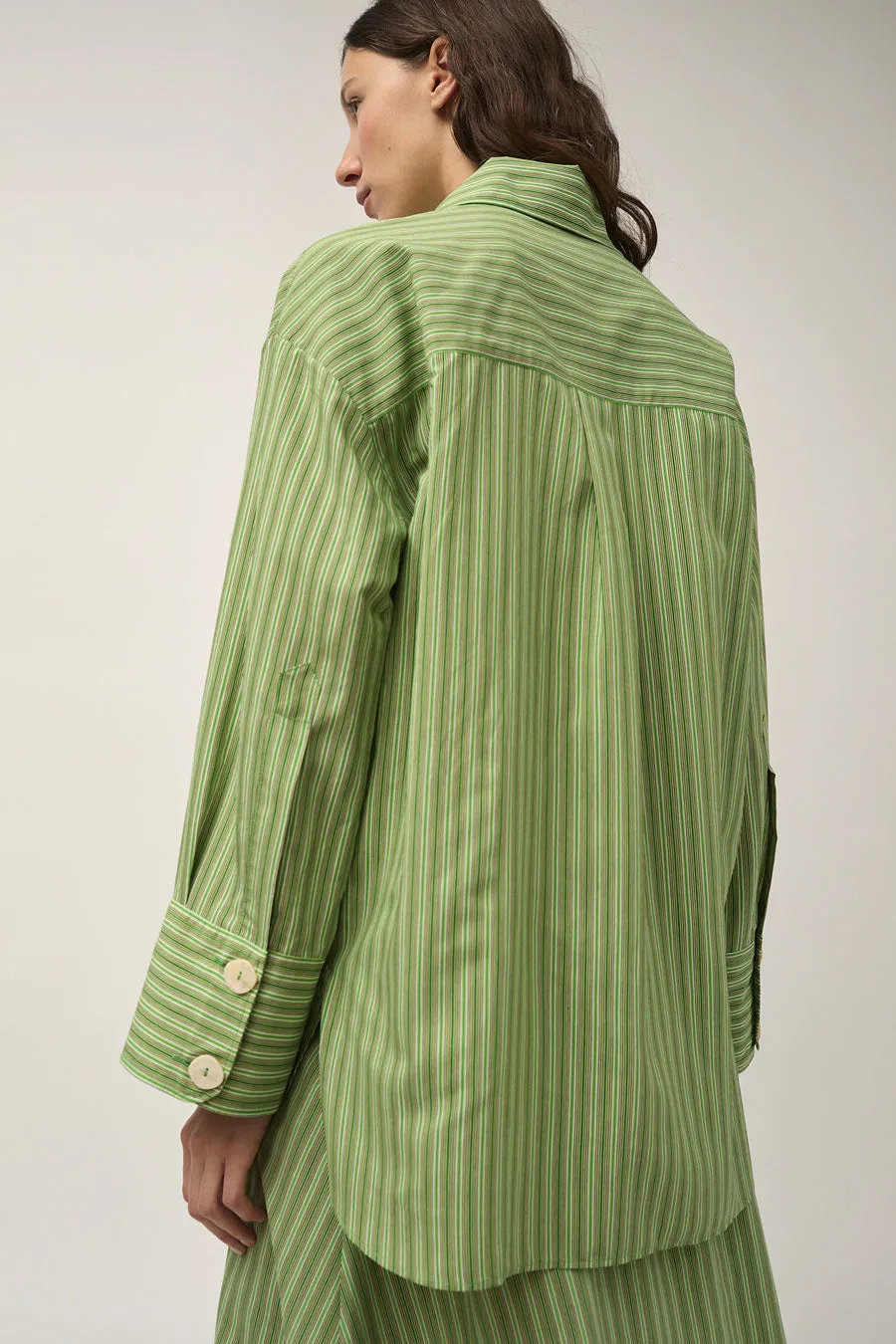 Rodebjer Sunshine Stripe Top in Green sold by No. 6 product image thumbnail 4