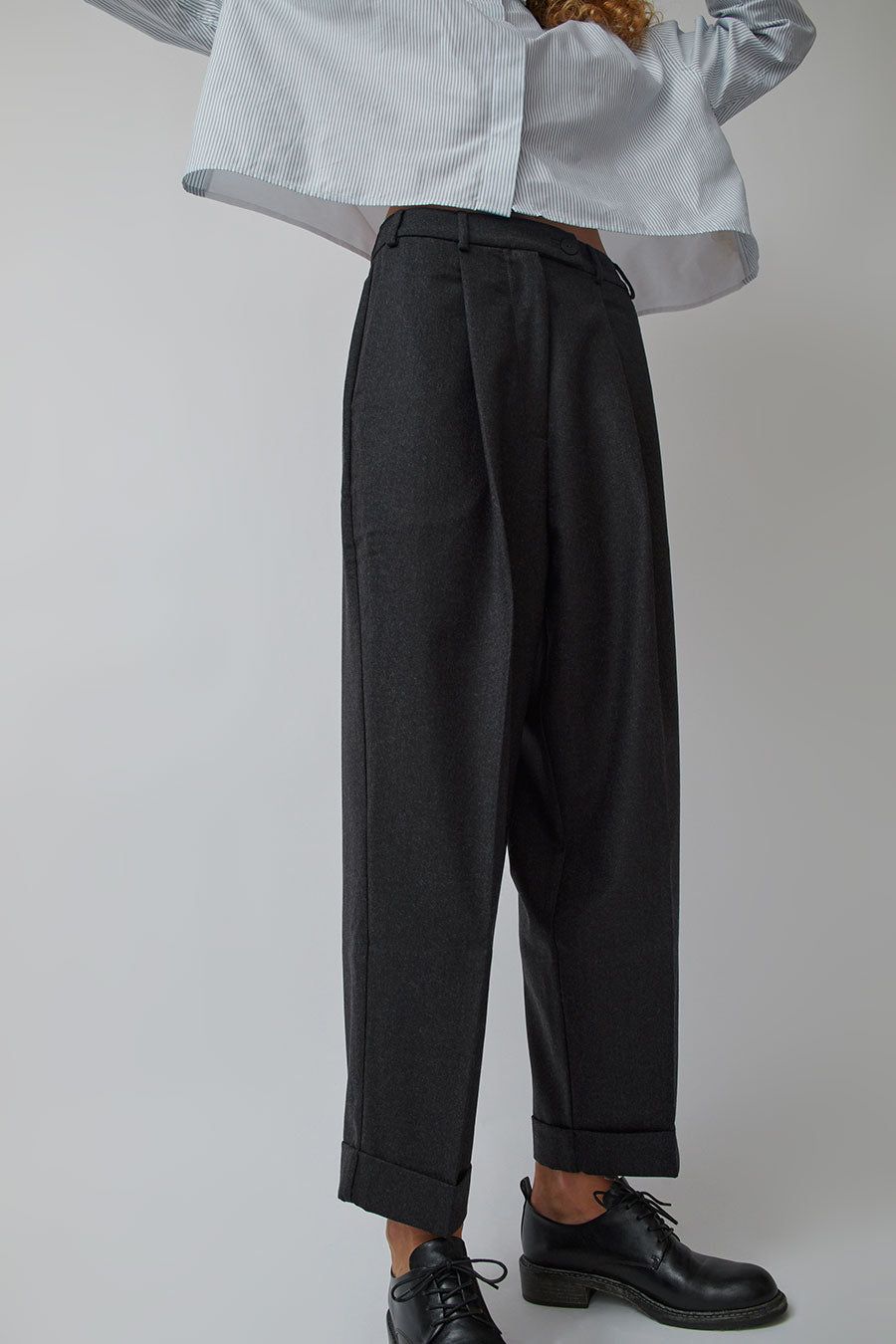 CORDERA Wool Masculine Pants in Anthracite sold by No. 6 product image thumbnail 2