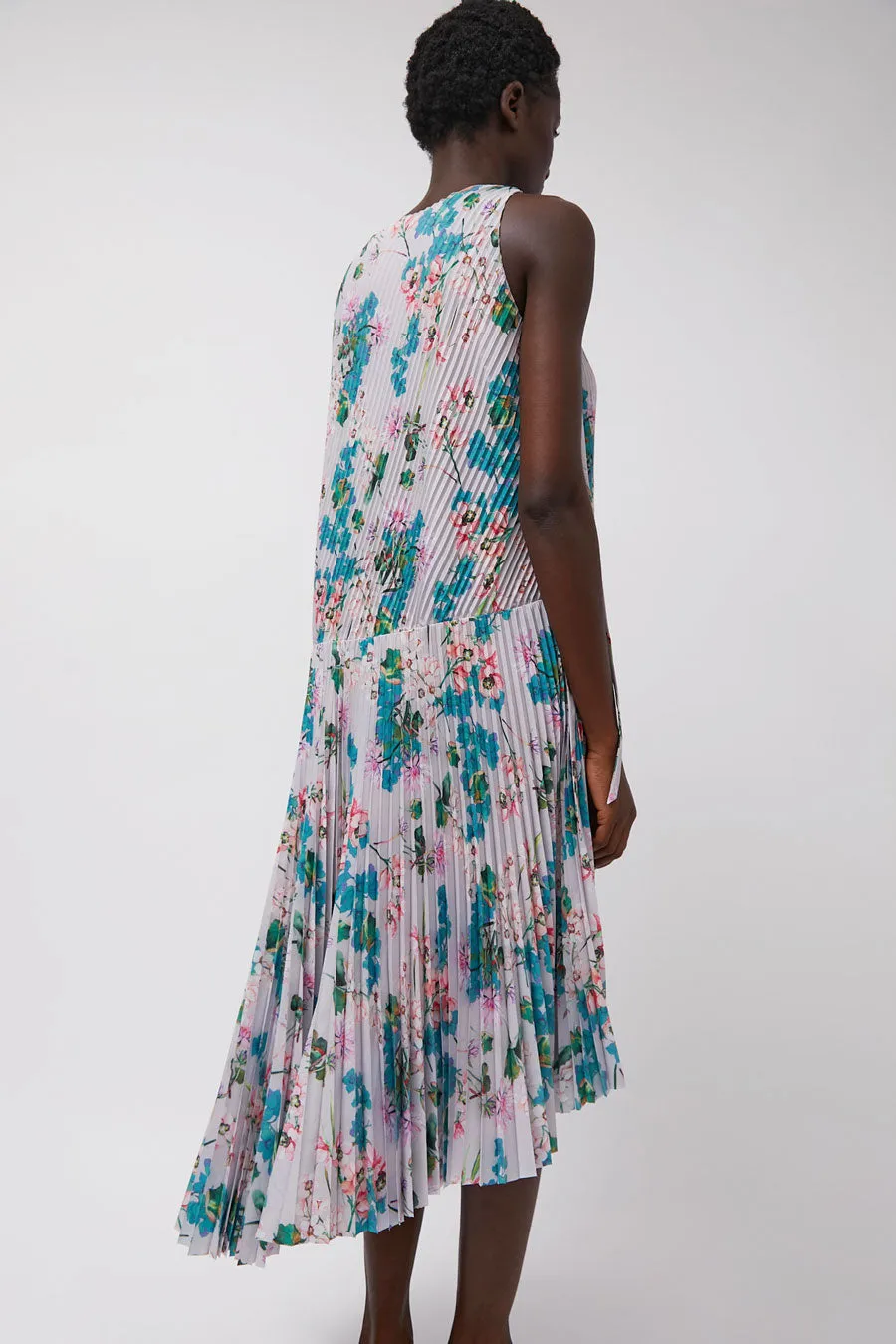 Marios Pleated Asymmetric Sleeveless Dress in Floral sold by No. 6 product image thumbnail 5