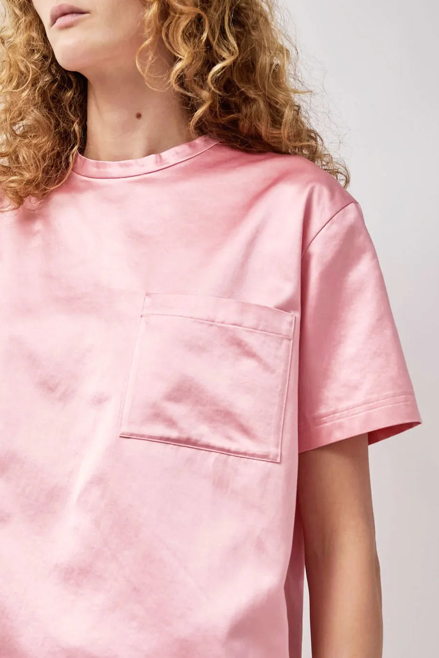 Can Pep Rey Satin T-Shirt in Pink sold by No. 6 product image thumbnail 3