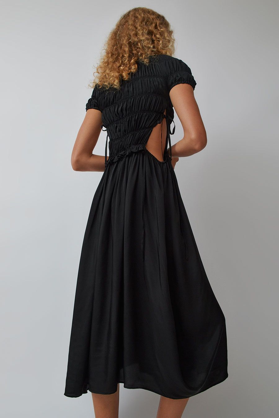 CORDERA Fluid Sculpted Dress in Black sold by No. 6 product image thumbnail 4