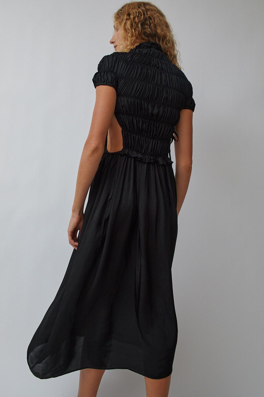 CORDERA Fluid Sculpted Dress in Black sold by No. 6 product image thumbnail 5
