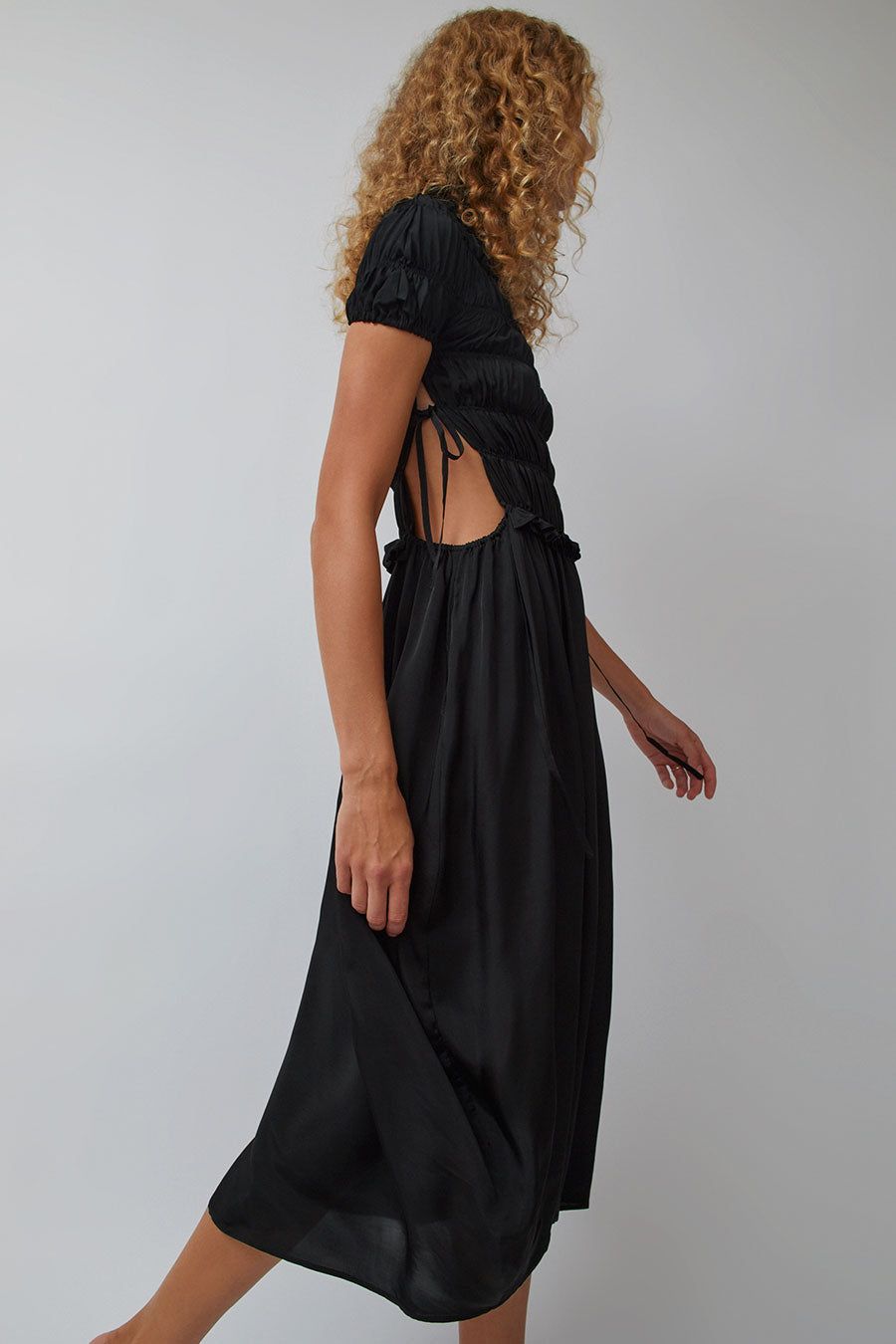 CORDERA Fluid Sculpted Dress in Black sold by No. 6 product image thumbnail 3