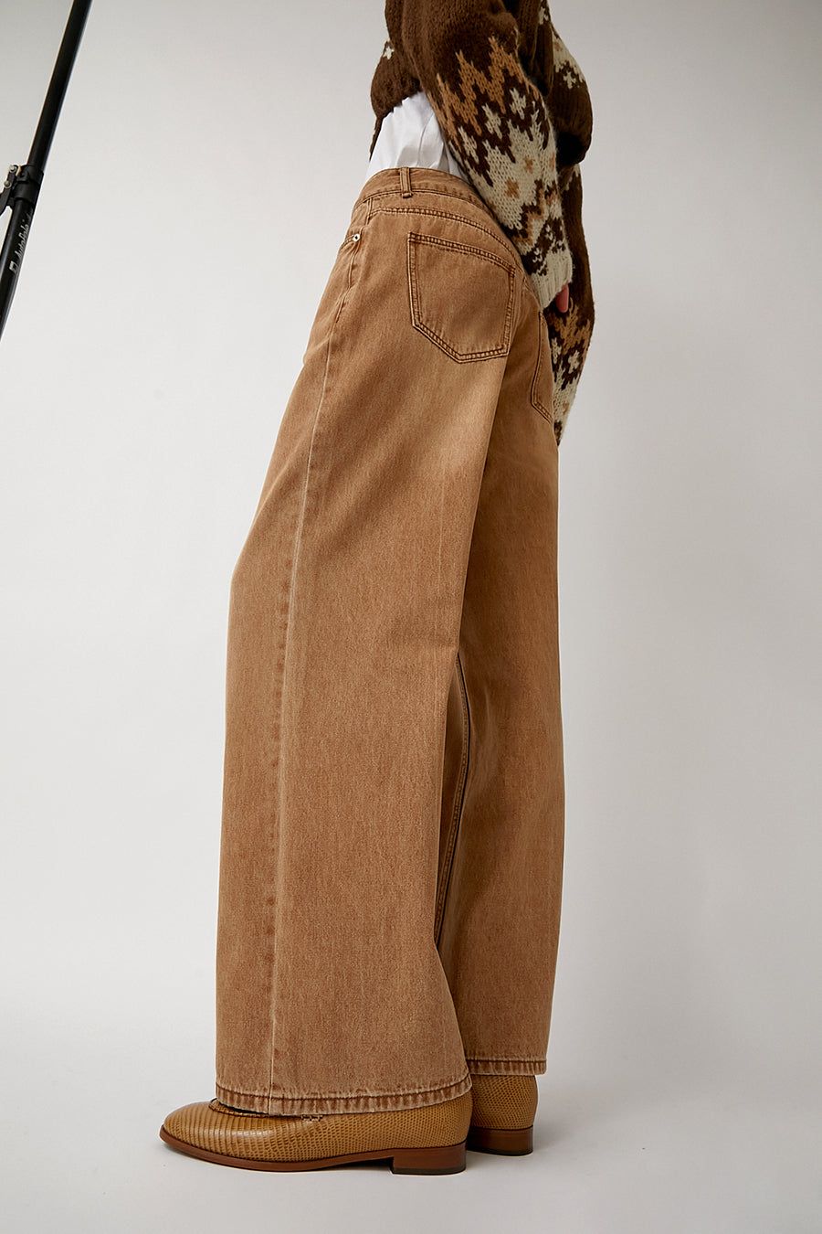 Salty Pebble Dyeing Pants in Brown sold by No. 6 product image thumbnail 3