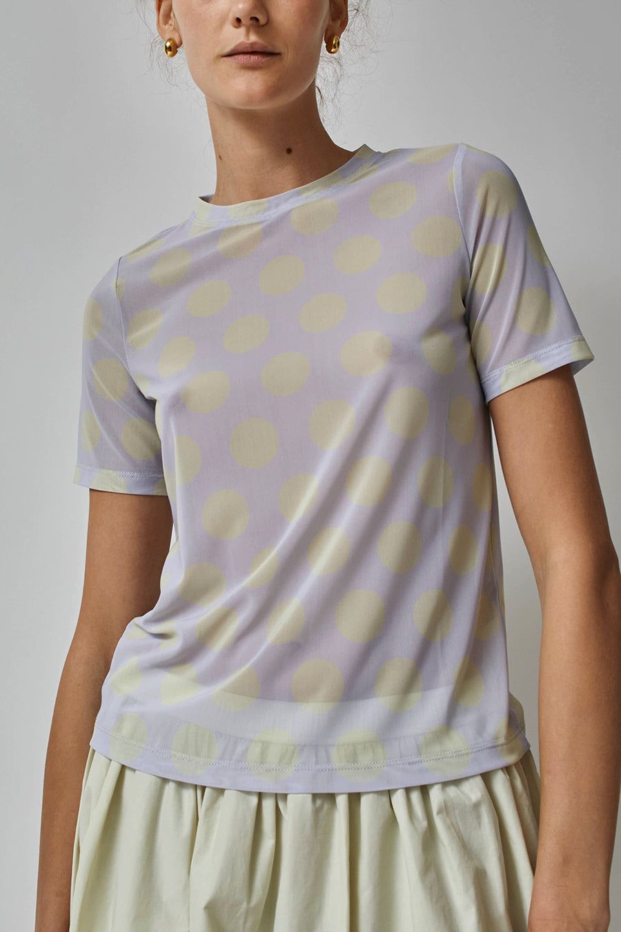No.6 Carey Tee in Cloud and Lemon Dot sold by No. 6 product image thumbnail 5