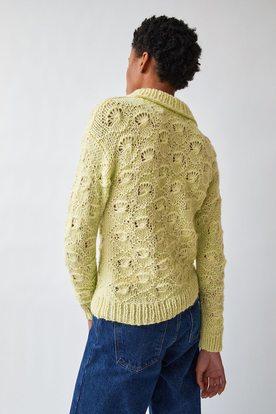 Kotika Shell Polo Sweater in Light Green sold by No. 6 product image thumbnail 5